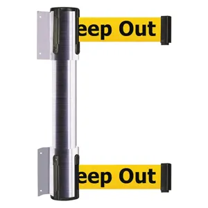 TENSABARRIER 896T2-1S-MAX-YDX-C Belt Barrier Danger - Keep Out 2 Inch width | AH7HFA 36TU90