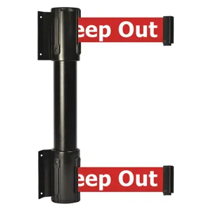 TENSABARRIER 896T2-33-MAX-RHX-C Belt Barrier 13 feet Danger - Keep Out | AH7HCU 36TU38