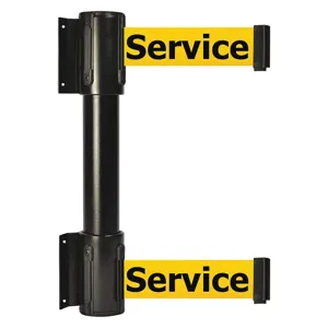 TENSABARRIER 896T2-33-MAX-YEX-C Belt Barrier 13 feet Out Of Service Black | AH7HCZ 36TU43