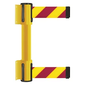 TENSABARRIER 896T2-35-STD-D5X-C Belt Barrier Magenta and Yellow Diagonal | AH7HAM 36TT85