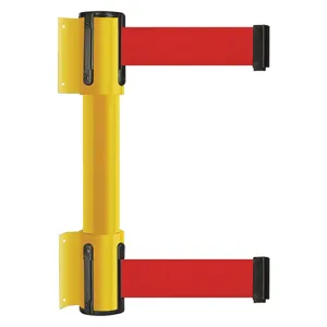 TENSABARRIER 896T2-35-STD-R5X-C Belt Barrier 7-1/2 feet 2 Inch Width Yellow | AH7HAG 36TT80