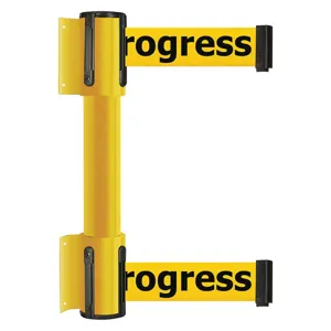 TENSABARRIER 896T2-35-STD-YCX-C Belt Barrier Cleaning In Progress Yellow | AH7HAV 36TT92