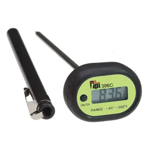 TEST PRODUCTS INTL. 306C Digital Pocket Thermometer Lr44 Battery | AC6VYV 36M831