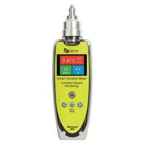 TEST PRODUCTS INTL. 9070 Vibration Meter IP67 Rated | AH8EUR 38NJ28