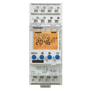 THEBEN SEL-172-TOP-2-12/24V Electronic Timer Din Rail Astro 24Hr/7D 2 Channel | AF9ZXF 30YH27