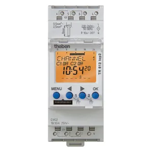 THEBEN TR-612-TOP-2-120V Electronic Timer Din Rail 24Hr/7D 2 Channel | AF9ZWX 30YH15