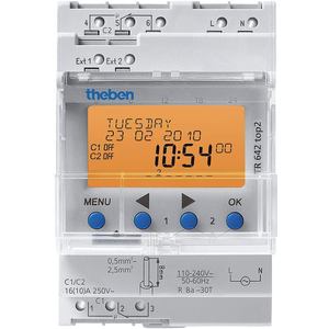 THEBEN TR-642-TOP-2-RC-12/24V Electronic Timer Din Rail 365 Day Astro 2 Channel | AF9ZXK 30YH31