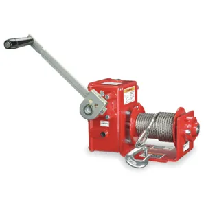 THERN 4WM2 Hand Winch Worm Gear With Brake 2000 Lb. | AC4GVZ 2ZU39