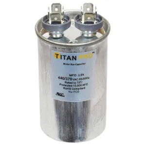 TITAN PRO TRCF5 Motor Run Capacitor 5 Mfd 2-7/8 Inch Height | AC4KZQ 30D623