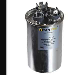 TITAN PRO TRCFD2015 Motor Run Capacitor 20/15 Mfd Round | AC4KZY 30D630