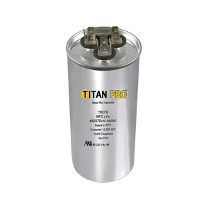 TITAN PRO TRCFD455 Motor Run Capacitor 45/5 Mfd 3-7/8 Inch Height | AC4LAP 30D645