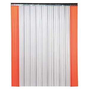 TMI 999-00242 Strip Door 8 x 8 Feet Clear/orange Pvc | AC8BND 39J473