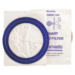 TORNADO 90557 Filter Bag Paper 10 Quart - Pack Of 10 | AD2ZYK 3XCH1