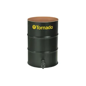 TORNADO 95944 Vacuum Drum Open Head 55 Gallon Steel Black | AH4XJN 35PG55