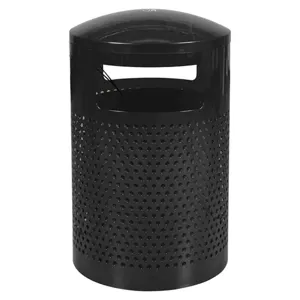 TOUGH GUY 13P565 Trash Can 40 Gallon Black | AA6AZV