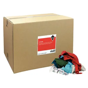 TOUGH GUY 13Y349 Cloth Rag Multi Coloured Knits 50-lb Box | AA6GZW