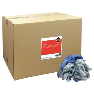 TOUGH GUY 13Y363 Cloth Rag Recycled Cotton 50 Lb. Box | AA6HAJ