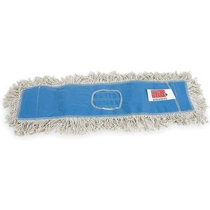 TOUGH GUY 1TZC9 Dust Mop Cut End Size 24 Inch White/blue | AB3KYX