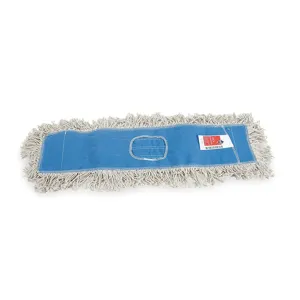 TOUGH GUY 1TZD4 Dust Mop Cut End Size 72 Inch White/blue | AB3KZB