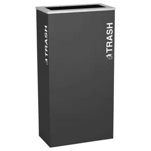 TOUGH GUY 22N299 Indoor Trash Can 17 Gallon Black | AB6WBN 22N301