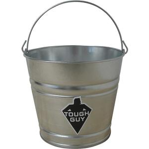 TOUGH GUY 2MPE6 Mop Bucket 10 Quart Silver Galvanised Steel | AC2TDY