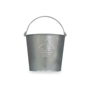 TOUGH GUY 2MPE8 Mop Bucket 14 Quart Silver Galvanised Steel | AC2TEA