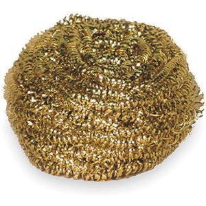 TOUGH GUY 2NTH8 Scrubber Gold 3 Inch L 3 Inch W - Pack Of 6 | AC2WVC
