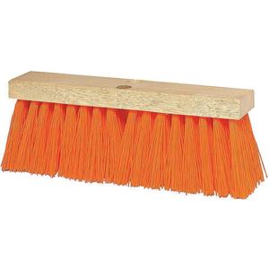 TOUGH GUY 2PYV7 Push Broom Orange Polypropylene Street Sweep | AC3ARC