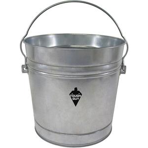 TOUGH GUY 2PYW4 Utility Garbage Pail Silver 12-3/4 Inch Height | AC3ARH