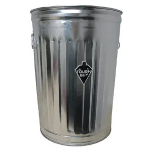 TOUGH GUY 2PYX5 Utility Container Silver 23-1/4 Inch Height | AC3ARQ