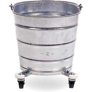 TOUGH GUY 2W318 Bucket 26 Quart Silver Steel 10-1/2 Inch Height | AC3TMZ