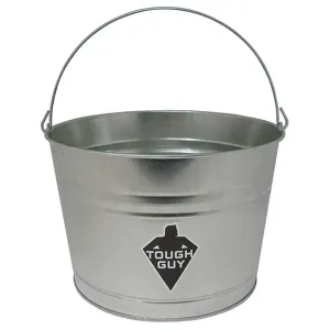 TOUGH GUY 32XE83 Pail 4.3 gallon Galvanized Steel | AH3QCT