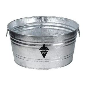 TOUGH GUY 3HNF7 Utility Tub 35 Gallon Galvanised Steel | AC9MZR