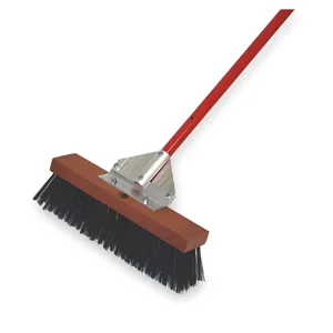 TOUGH GUY 47336 Push Broom With Handle Black Round Steel Wire | AD2GGP 3PCA7