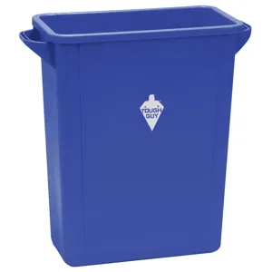 TOUGH GUY 4PGU7 Rectangular Container 15 7/8 G Blue | AD9CLX