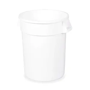 TOUGH GUY 5DMT4 Utility Container 32 Gallon Lldpe White | AE3JHQ