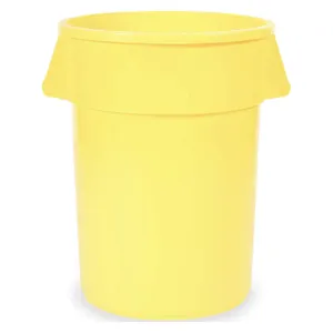 TOUGH GUY 5DMT5 Utility Container 32 Gallon Lldpe Yellow | AE3JHR