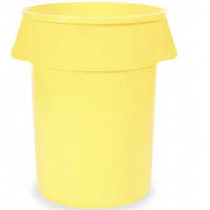 TOUGH GUY 5DMU2 Utility Container 44 gallon LLDPE Yellow | AE3JHZ