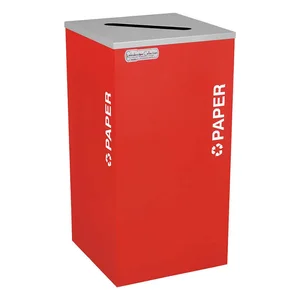 TOUGH GUY TG-RC-KDSQ-P RBX Recycling Container 24 Gallon Red | AE6PVP 5UJC9