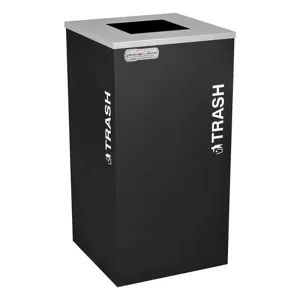 TOUGH GUY TG-RC-KDSQ-T BLX Indoor Trash Can 24gal Square Black | AE6PVR 5UJD1