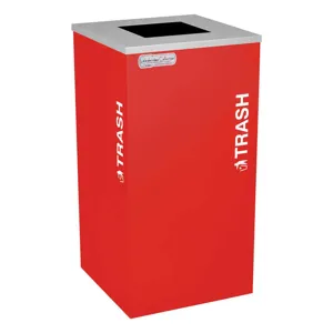 TOUGH GUY TG-RC-KDSQ-T RBX Indoor Trash Can 24gal Square Red | AE6PVU 5UJD3