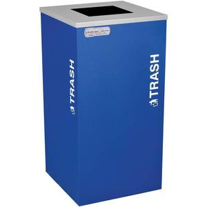 TOUGH GUY TG-RC-KDSQ-T RYX Indoor Trash Can 24gal Square Blue | AE6PVV 5UJD4