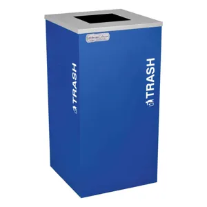 TOUGH GUY TG-RC-KDSQ-T RYX Indoor Trash Can 24gal Square Blue | AE6PVV 5UJD4