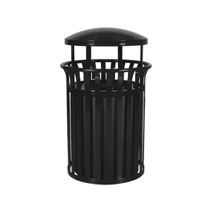 TOUGH GUY TG-SCD-2633 BLK Trash Can 35 gallon Black | AG4KAQ 34AU85