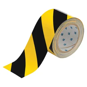 TOUGHSTRIPE 104347 Floor Marking Tape Roll 3 Inch W 100 Feet Length | AA3YPL 11Z099