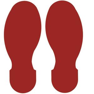 TOUGHSTRIPE 104406 Bodenmarkierungsband Fuß 3-1 / 2 Zoll Rot - Packung mit 10 Stück | AA3YRV 11Z154