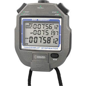 TRACEABLE 1052 Memory Stopwatch Lcd | AF4XKT 9NU56