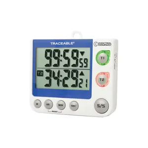 TRACEABLE 5017 Led Flash Big Digit 2-channel Timer | AE9KLL 6KED8