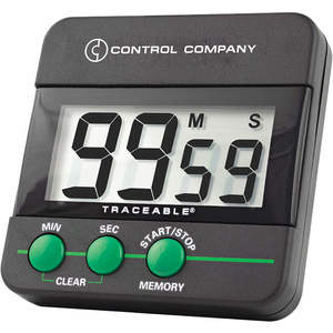 TRACEABLE 5028 Count Down Timer 2 1/2 H x 2 1/2 W x 1/2 D | AE2NEG 4YMT6