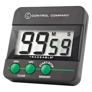 TRACEABLE 5028 Count Down Timer 2 1/2 H x 2 1/2 W x 1/2 D | AE2NEG 4YMT6